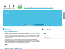 Tablet Screenshot of affectiveinterfaces.com